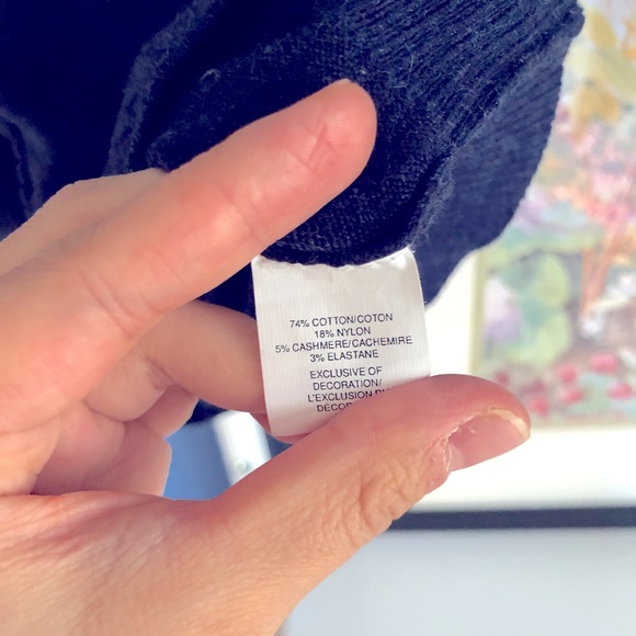 Abercrombie &Fitch Stretchy Navy Blue Cardigan - Picture 5 of 5